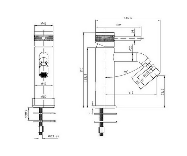 смеситель для биде ALLEN BRAU PRIORITY 3.0